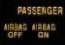 Passenger air bag indicator