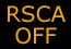 RSCA off indicator