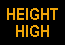 Height high indicator
