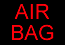 Air bag indicator symbol