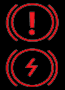 Electric park brake fault indicator