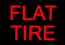 Flat tire indicator