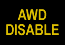 AWD disable indicator