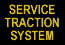 Service traction system indicator
