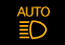 Auto high beam indicator