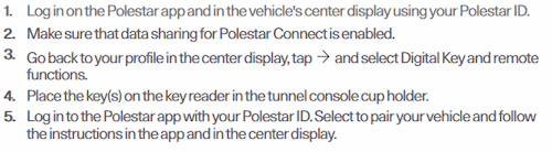 Polestar connect instructions
