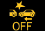 Forward collision off indicator