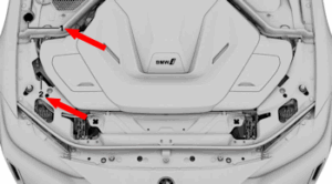 BMW jump start illustration