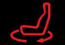 Swivel seat unlocked indicator