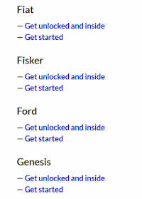 Old manufacturer list